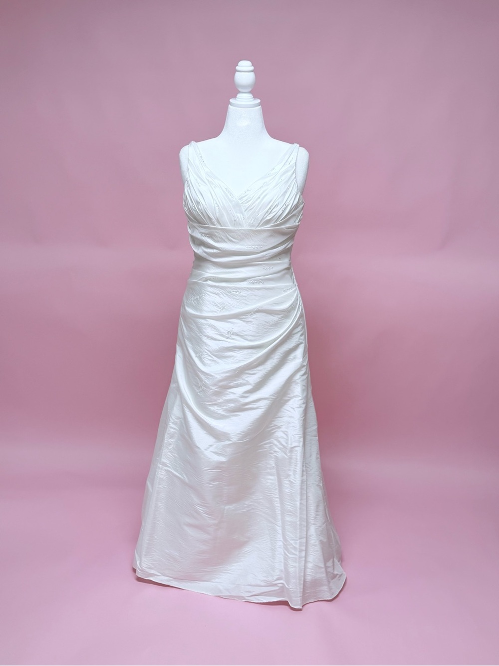 Yvonne Bridal Gallery White Sleeveless A-Line Wedding Gown